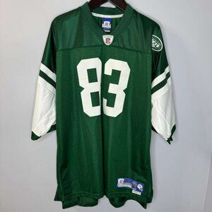 New York Jets NFL Reebok On Field Jersey Men’s 4XL #83 Moss Green White